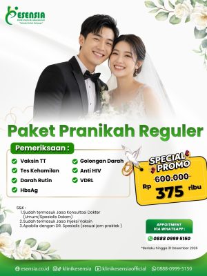 Persiapkan Pernikahan Bahagia & Sehat dengan Paket Pranikah Reguler Klinik Esensia
