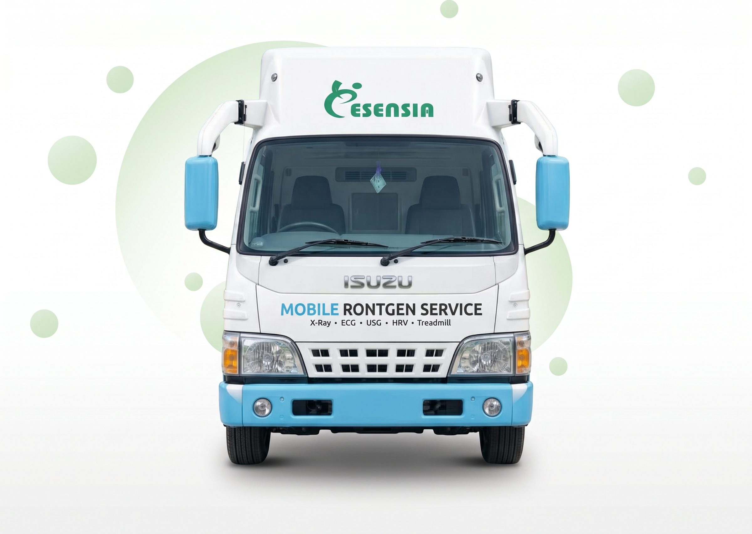Tampak Depan Mobil Klinik Esensia